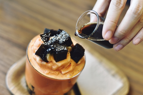 Resep Milk Tea Frappe Cincau Hitam - Omela